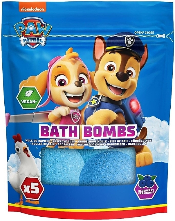 Бомбочки для ванни з ароматом чорниці - Nickelodeon Paw Patrol Bath Bombs — фото N1