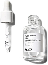 Парфумерія, косметика Сироватка для обличчя з гіалуроновою кислотою - FaceD Pure Plump HA4 Hyaluronic Acid