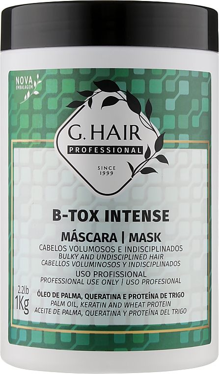 Интенсивное восстановление волос - Inoar B-Tox Intense G-Hair  — фото N9