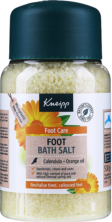 Солевые ванны для ног "Здоровые ноги" с календулой и апельсином - Kneipp Healthy Feet Foot Bath Crystals — фото N1