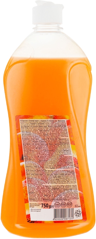 Жидкое крем-мыло "Сочный персик" с глицерином - Economy Line Juicy Peach Cream Soap — фото N5