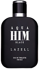 Парфумерія, косметика Lazell Aqua Him Black - Туалетна вода (тестер з кришечкою)