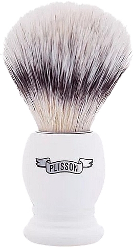 Помазок для гоління, білий - Plisson Essential Shaving Brush — фото N1