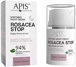 Духи, Парфюмерия, косметика Успокаивающий ночной крем для лица - APIS Professional Rosacea-Stop Redness Night Cream