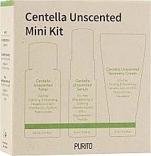 УЦЕНКА Набор миниатюр с центеллой - Purito Seoul Wonder Releaf Centella Mini Kit Unscented (toner/30ml + serum/15ml + cream/15ml) * — фото N5