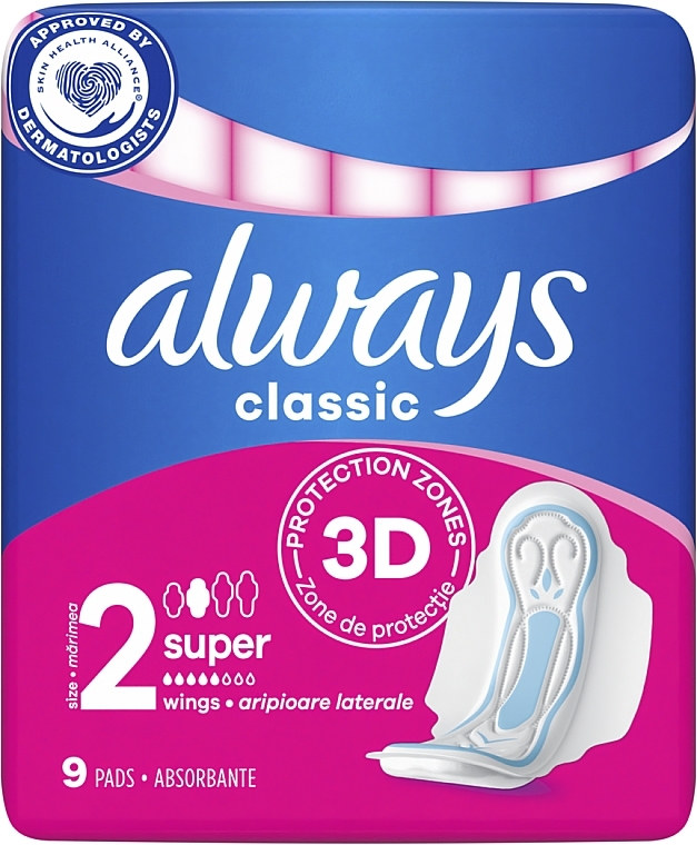 Гігієнічні прокладки, 9 шт - Always Classic Maxi — фото N2