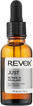 Антивікова сироватка для обличчя з ретинолом та скваланом Н20 - Revox B77 Just Retinol In Squalane H20-Free Solution Age Control — фото N1