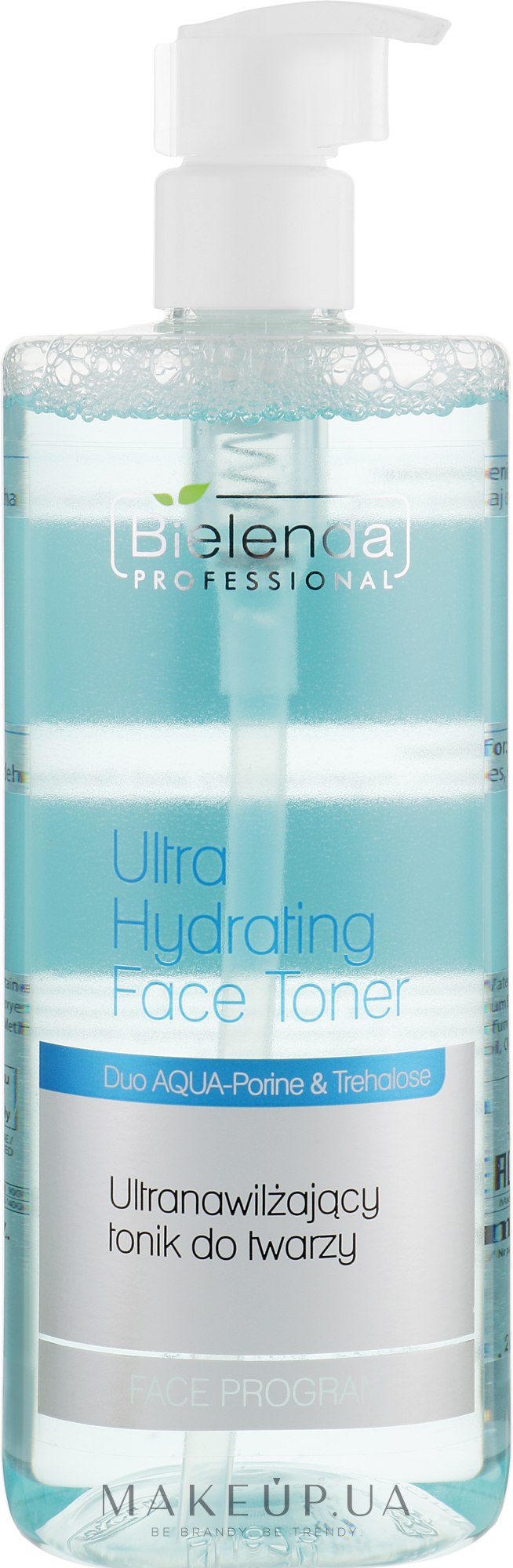 Ультразволожувальний тонік для обличчя  - Bielenda Professional Face Program Ultra Hydrating Face Toner — фото 500ml