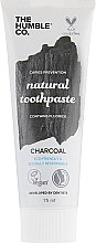 Натуральна зубна паста "Відбілювальна з деревним вугіллям" - Humble Natural Toothpaste Charcoal — фото N1