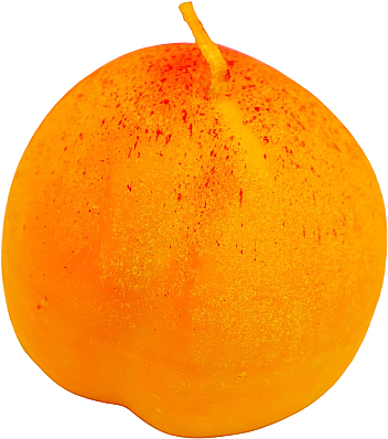 Декоративная свеча в форме абрикоса - AD — фото N1