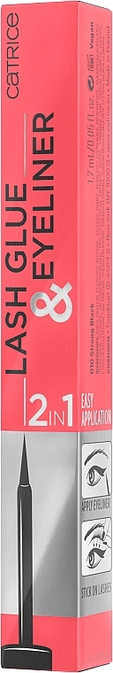Клей для вій і підводка для очей 2 в 1 - Catrice Liquid Eyeliner & False Eyelash Glue — фото N3