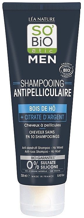 Шампунь против перхоти "Камфорное дерево" - So'Bio Etic Men Anti-Dandruff Shampoo with Ho Wood — фото N1