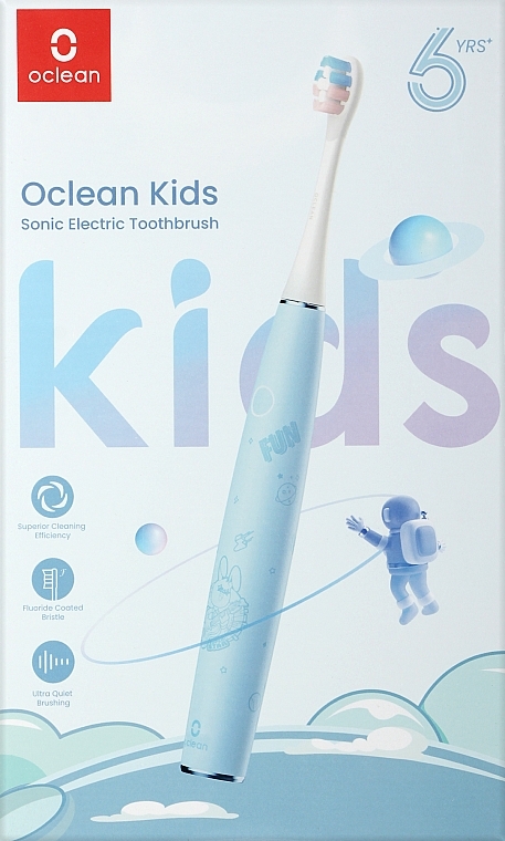 Електрична зубна щітка Oclean Kids Blue, 2 насадки - Oclean Kids Electric Toothbrush Blue — фото N3