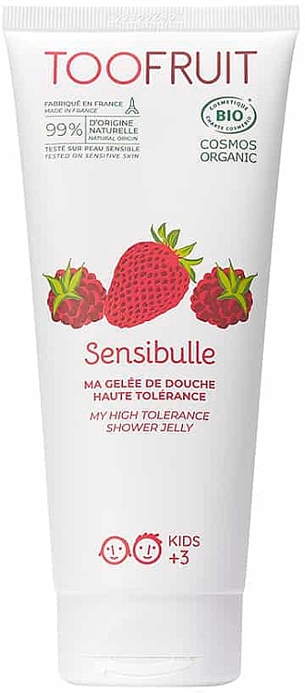 Гель для душу "Полуниця & Малина" - Toofruit Sensibulle Raspberry Strawberry Shower Jelly — фото N1