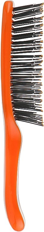 Щетка для волос "Spider" 1503, 8 рядов, глянцевая, оранжевая - I Love My Hair — фото N3