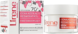 Відновлювальний крем проти зморщок - Lirene Dermo Program Resveratrol 70+ — фото N2