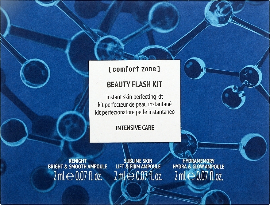 Набір - Comfort Zone Beauty Flash Kit Intensive Care (f/ampoules/3x2ml) — фото N1