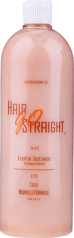 Засіб для розгладжування й відновлення пошкодженого волосся - Hair Go Straight Coco Keratin Treatment 0.2% — фото N1