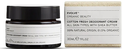 Крем-дезодорант "Cotton Fresh" - Evolve Beauty Deodorant Cream — фото N1