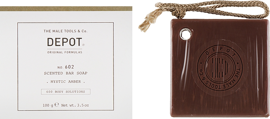 Мыло для тела "Мистический янтарь" - Depot Body Solutions № 602 Scented Bar Soap Mystic Amber — фото N1