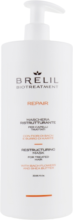 Маска відновлювальна  - Brelil Bio Treatment Repair Mask — фото N2