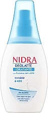 Дезодорант увлажняющий с молочными протеинами (без газа) - Nidra Deolatte Idratante 48H Vapo No Gas — фото N1