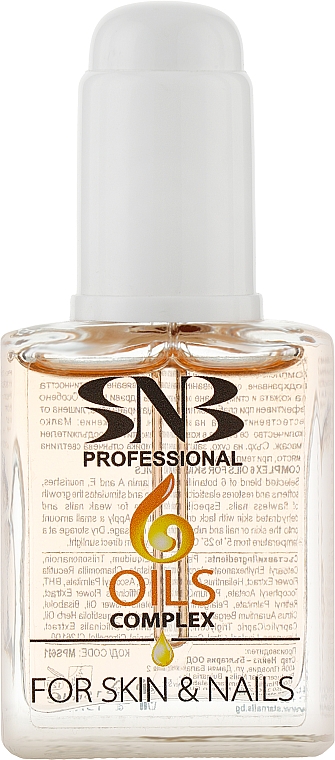 Комплекс 6 масел для кожи рук и ногтей - SNB Professional Oils Complex for Hands and Nails — фото N1