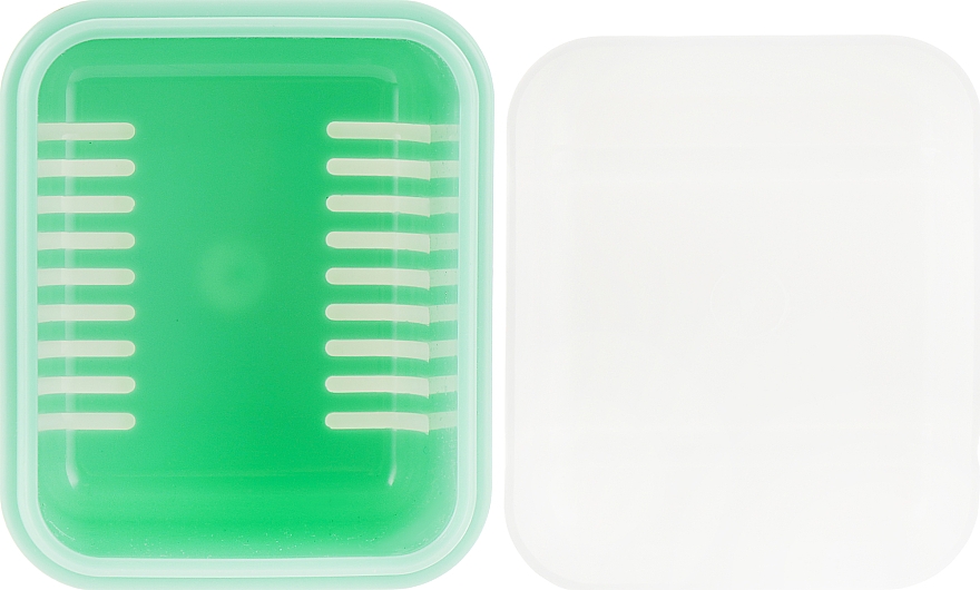 Контейнер с решеткой для хранения съемных зубных протезов, BDC 111 - Curaprox Cleaning Box — фото N2