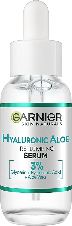 Зволожувальна гіалуронова алое сироватка для нормальної та комбінованої шкіри обличчя - Garnier Skin Naturals Hyaluronic Aloe Serum — фото N1