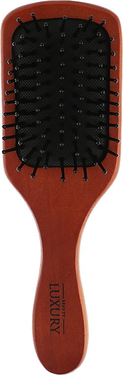 Масажна щітка для волосся, HB-03-26, коричнева - Beauty LUXURY — фото N1