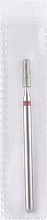 Парфумерія, косметика Фреза алмазна, усічений конус, L-8 мм, 2.5 мм, червона - Head The Beauty Tools