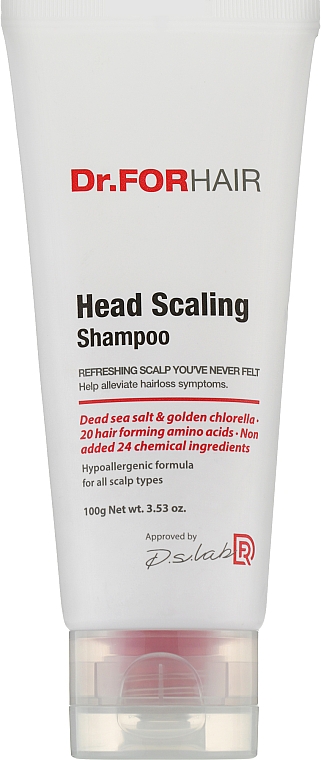 Шампунь з часточками солі для глибокого очищення шкіри голови - Dr.FORHAIR Head Scaling Shampoo