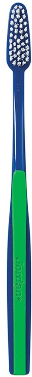 Зубная щетка с жесткой щетиной "Классик", синяя - Jordan Classic Hard Toothbrush — фото N2