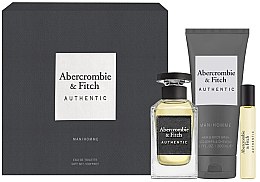 Духи, Парфюмерия, косметика Abercrombie & Fitch Authentic Men - Набор (edt/100ml + edt/15ml + sh/gel/200ml)