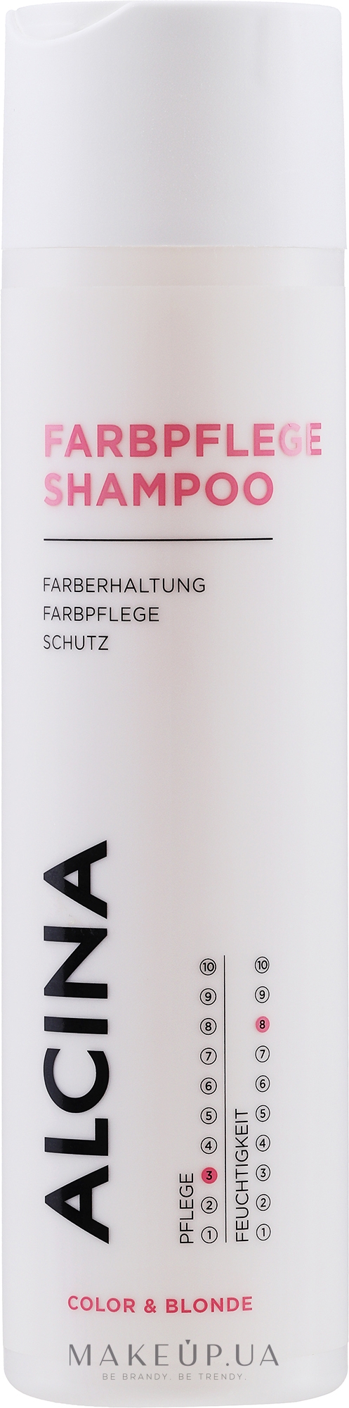 Відновлюючий шампунь для догляду за фарбованим волоссям - Alcina Farbpflege Shampoo Color & Blonde — фото 250ml