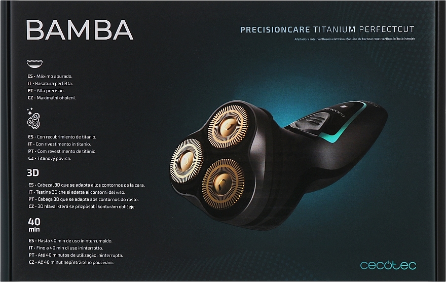 Електробритва - Cecotec Bamba Precision Care Titanium Perfect Cut — фото N2