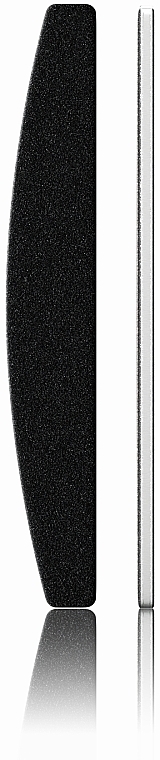 Пилочка "Півмісяць" з принтом, на пластиковій основі, на піні 180/240, чорна - Wonderfile — фото N1