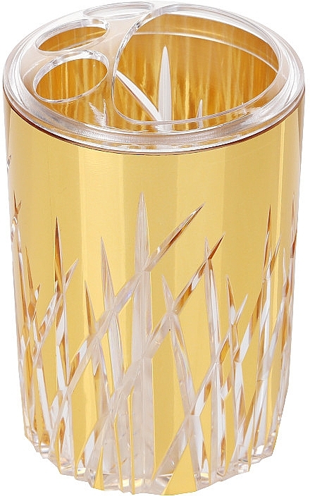 Склянка для зубних щіток, золота - Vanstore Grass — фото N1