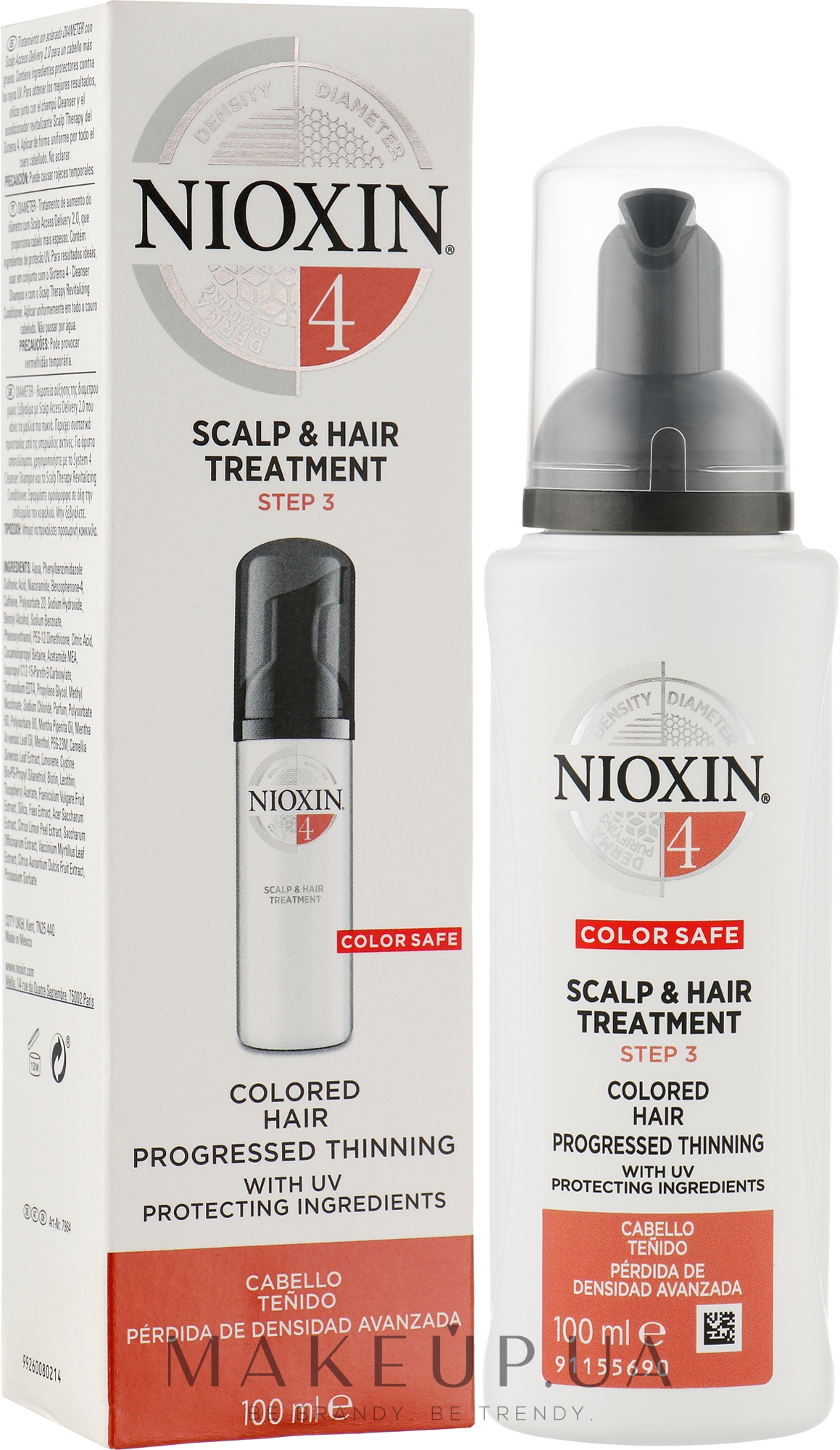 Питательная маска для кожи головы и волос - Nioxin Color Safe System 4 Scalp Treatment — фото 100ml