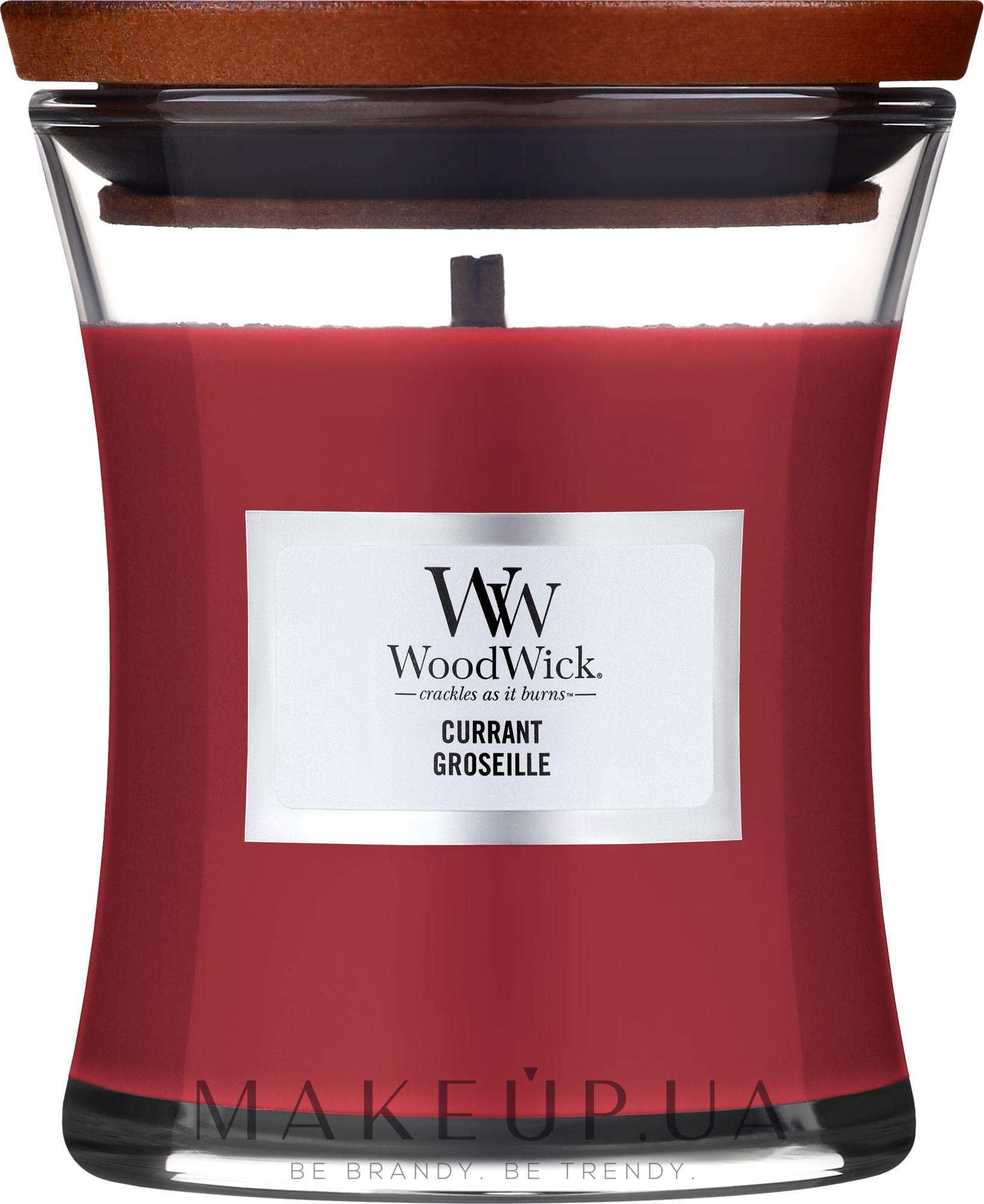 Ароматическая свеча в стакане - WoodWick Candle Ellipse Jar Currant — фото 275g