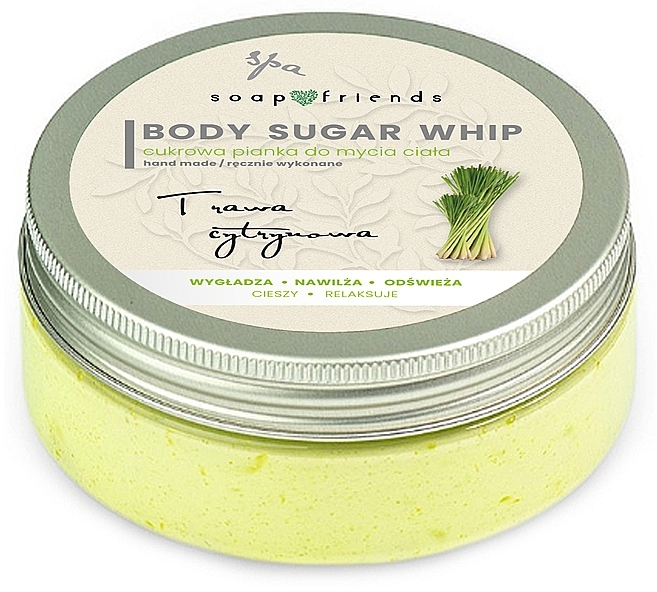 Сахарный мусс для душа "Лемонграсс" - Soap&Friends Lemongrass Body Sugar Whip — фото N1