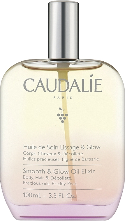 Масло для тела, волос и зоны декольте - Caudalie Smooth & Glow Oil Elixir 
