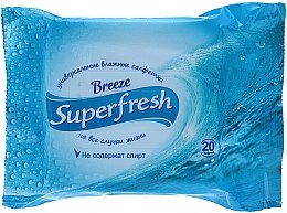 Парфумерія, косметика Вологі серветки "Breeze" 20 шт - Superfresh