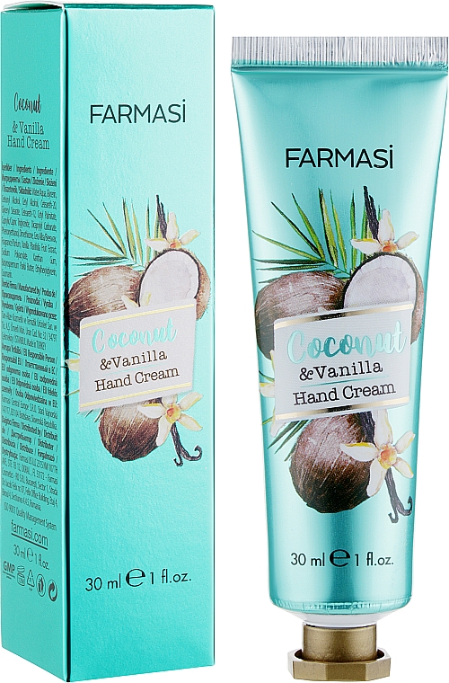 Крем для рук "Кокос и Ваниль" - Farmasi Hand Cream — фото N2
