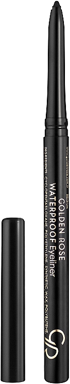 Водостойкий контурный карандаш для глаз - Golden Rose Waterproof Eyeliner