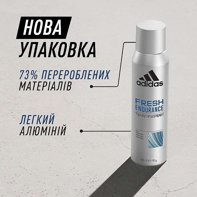 Дезодорант-антиперспірант для чоловіків - Adidas Fresh Endurance 72H Anti-Perspirant — фото N3
