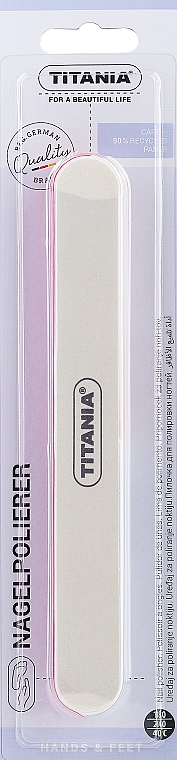 Многофункциональный 4-х уровневый полирователь, красно-молочный - Titania Nail File — фото N1