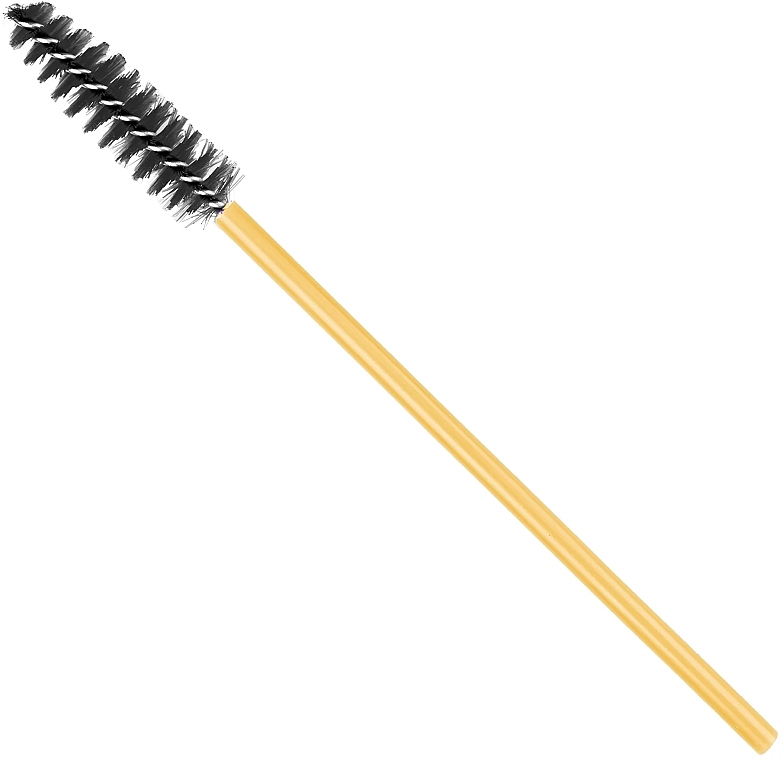 Щеточка для ресниц и бровей, черная с золотой ручкой - Clavier — фото N2