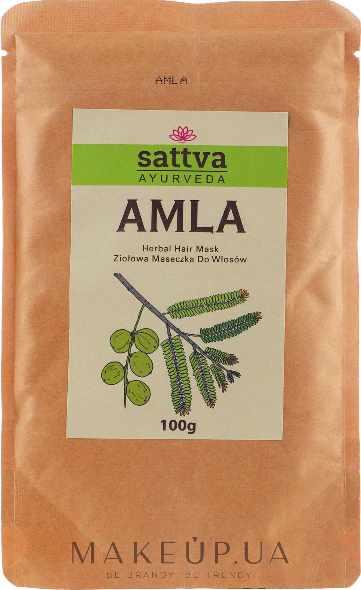 Аюрведична пудра для волосся "Амла" - Sattva — фото 100g