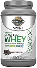 Сертифікований сироватковий протеїн від корів трав'яного відгодовування "Шоколад" - Garden of Life Sport Certified Grass Fed Whey Protein Chocolate — фото N1